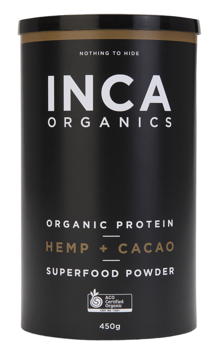 INCA_ORGANICS WHEY Hemp + Cacao 450g